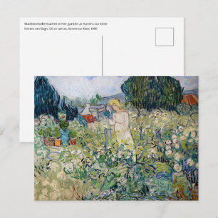 Vincent van Gogh - Miss Gachet in haar tuin Briefkaart