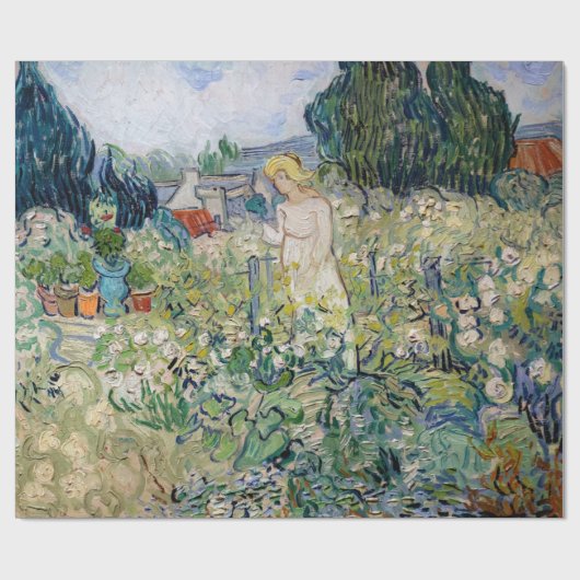 Vincent van Gogh - Miss Gachet in haar tuin Cadeaupapier (Vlak)