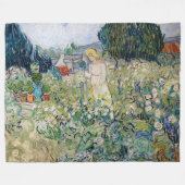 Vincent van Gogh - Miss Gachet in haar tuin Fleece Deken (Voorkant (Horizontaal))