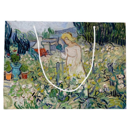 Vincent van Gogh - Miss Gachet in haar tuin Groot Cadeauzakje (Achterkant)