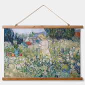 Vincent van Gogh - Miss Gachet in haar tuin Hangend Wandkleed (Voorkant)