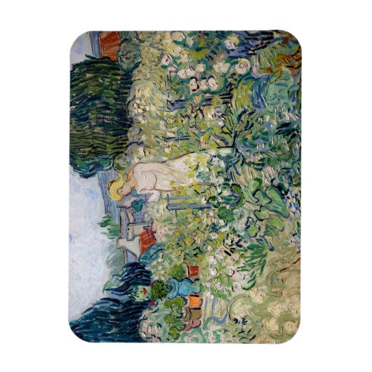 Vincent van Gogh - Miss Gachet in haar tuin Magneet (Verticaal)
