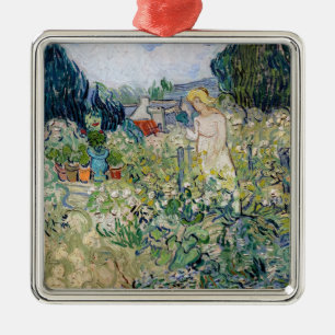 Vincent van Gogh - Miss Gachet in haar tuin Metalen Ornament