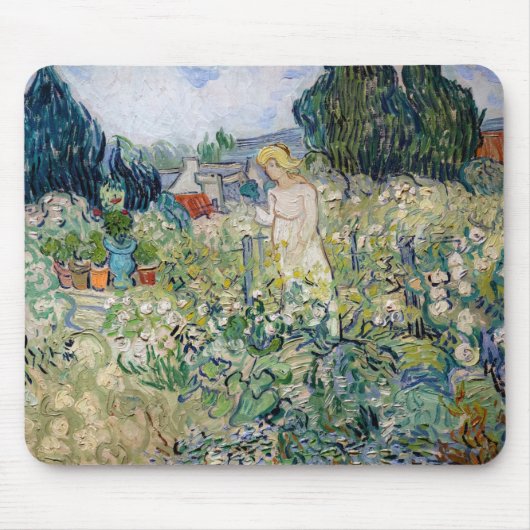 Vincent van Gogh - Miss Gachet in haar tuin Muismat (Voorkant)