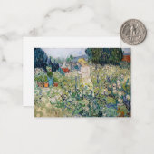 Vincent van Gogh - Miss Gachet in haar tuin Notitiekaartje (Voorkant / Achterkant in situ)
