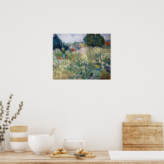 Vincent van Gogh - Miss Gachet in haar tuin Poster (Keuken)