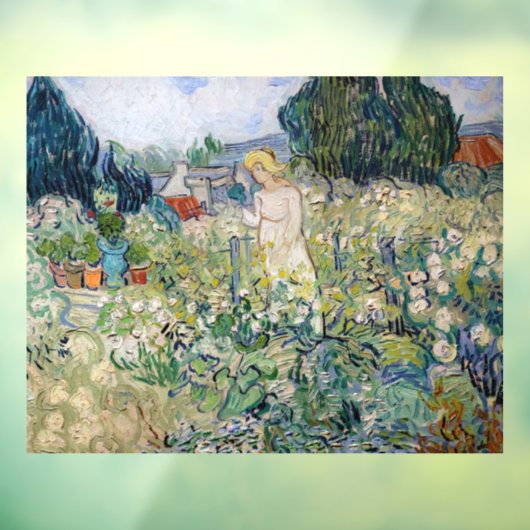 Vincent van Gogh - Miss Gachet in haar tuin Raamsticker (Vel 3)