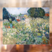 Vincent van Gogh - Miss Gachet in haar tuin Raamsticker (Vel 2)