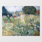 Vincent van Gogh - Miss Gachet in haar tuin Raamsticker (Vel)