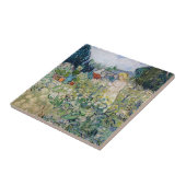 Vincent van Gogh - Miss Gachet in haar tuin Tegeltje (Zijkant)