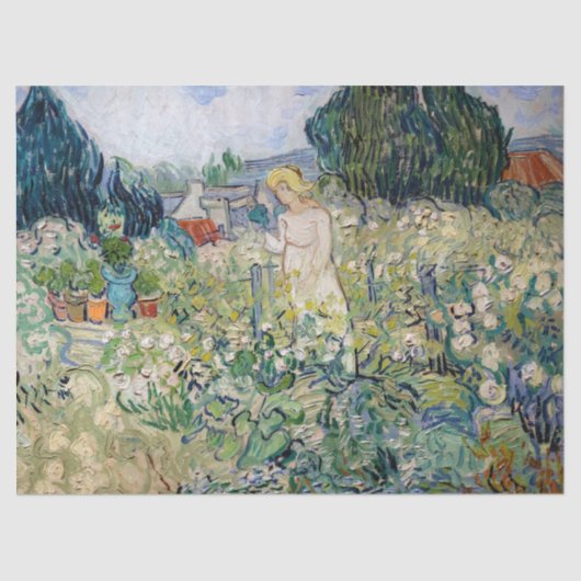 Vincent van Gogh - Miss Gachet in haar tuin Tissuepapier (Voorkant)