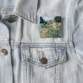 Vincent van Gogh - Miss Gachet in haar tuin Vierkante Button 5,1 Cm (In situ)