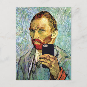 Vincent Van Gogh Mobiele Telefoon Selfie Zelfportr Briefkaart
