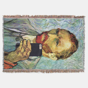 Vincent Van Gogh Mobiele Telefoon Selfie Zelfportr Deken