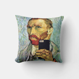 Vincent Van Gogh Mobiele Telefoon Selfie Zelfportr Kussen