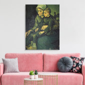 Vincent van Gogh | Moeder en kind, 1885 Canvas Afdruk (Insitu (Woonkamer))