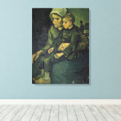 Vincent van Gogh | Moeder en kind, 1885 Canvas Afdruk (Insitu (Houten vloer))
