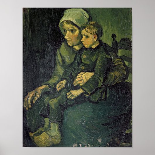 Vincent van Gogh | Moeder en kind, 1885 Poster (Voorkant)