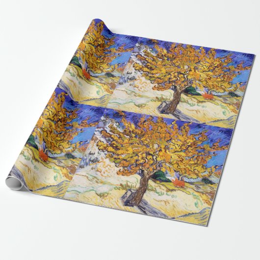 Vincent Van Gogh Moerbeiboom Fijne Kunst Cadeaupapier (Uitgerold)