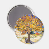 Vincent Van Gogh Moerbeiboom Fijne Kunst Magneet (Voorkant / Achterkant)
