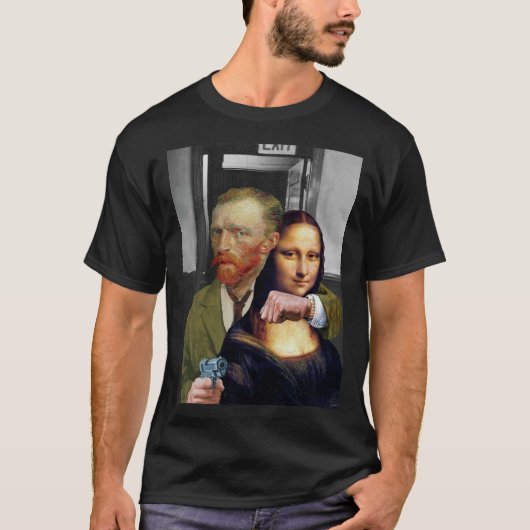 Vincent van Gogh - Mona Lisa T-Shirt (Voorkant)