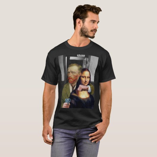 Vincent van Gogh - Mona Lisa T-Shirt (Voorkant volledig)