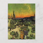 Vincent Van Gogh Moonlit Landschap Briefkaart<br><div class="desc">Vincent Van Gogh Moonlit Landscape Briefkaart</div>
