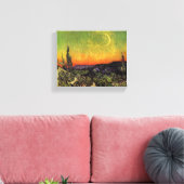 Vincent Van Gogh Moonlit Landschap Canvas Afdruk (Insitu (Woonkamer))