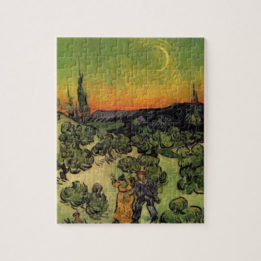 Vincent Van Gogh Moonlit Landschap Legpuzzel (Verticaal)