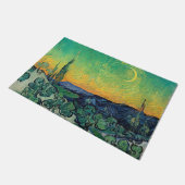 Vincent van Gogh - Moonlit Landschap met Paars Deurmat (Schuin)