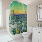 Vincent van Gogh - Moonlit Landschap met Paars Douchegordijn (In situ)