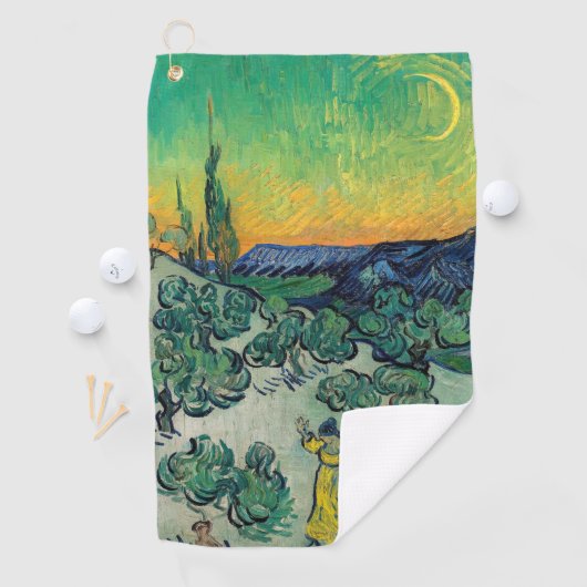 Vincent van Gogh - Moonlit Landschap met Paars Golfhanddoek (Insitu)