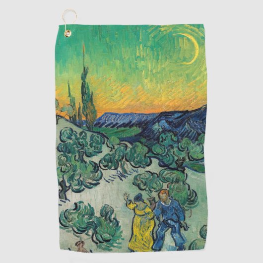 Vincent van Gogh - Moonlit Landschap met Paars Golfhanddoek (Voorkant)