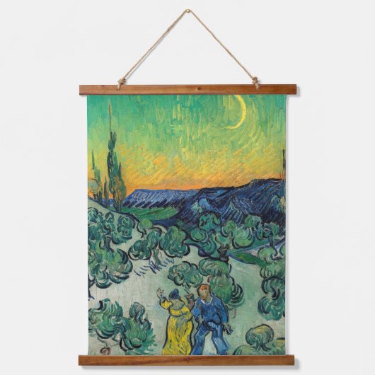 Vincent van Gogh - Moonlit Landschap met Paars Hangend Wandkleed (Voorkant)