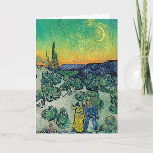 Vincent van Gogh - Moonlit Landschap met Paars Kaart (Voorkant)