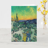 Vincent van Gogh - Moonlit Landschap met Paars Kaart (Gele Bloem)