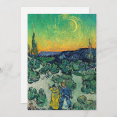 Vincent van Gogh - Moonlit Landschap met Paars Kaart (Voorkant / Achterkant)