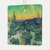 Vincent van Gogh - Moonlit Landschap met Paars Keramisch Ornament (Links)