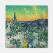 Vincent van Gogh - Moonlit Landschap met Paars Magneet (Voorkant)