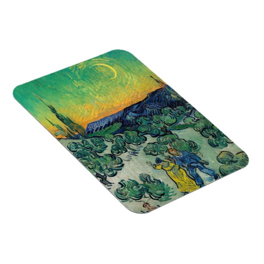 Vincent van Gogh - Moonlit Landschap met Paars Magneet (Rechterzijde)