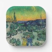 Vincent van Gogh - Moonlit Landschap met Paars Papieren Bordje (Voorkant)
