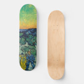 Vincent van Gogh - Moonlit Landschap met Paars Persoonlijk Skateboard (Voorkant)