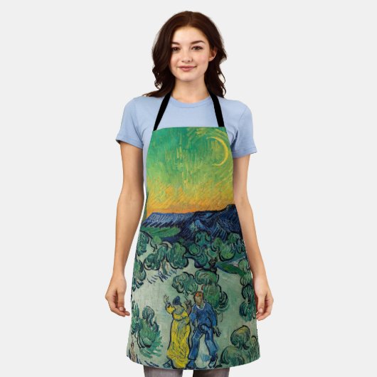 Vincent van Gogh - Moonlit Landschap met Paars Schort (Gedragen)