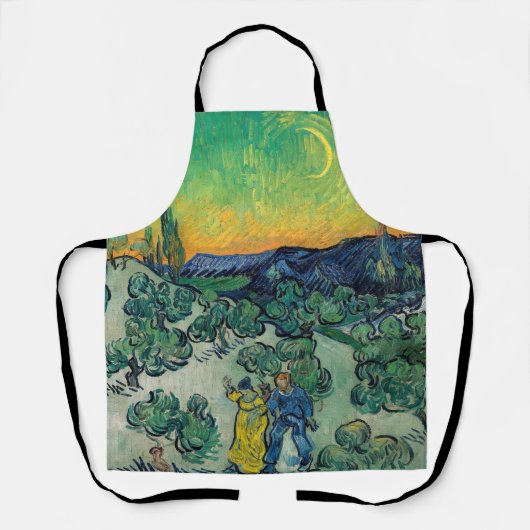 Vincent van Gogh - Moonlit Landschap met Paars Schort (Voorkant)