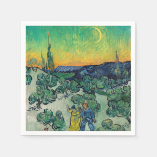 Vincent van Gogh - Moonlit Landschap met Paars Servet