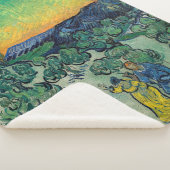 Vincent van Gogh - Moonlit Landschap met Paars Sherpa Deken (3/4)