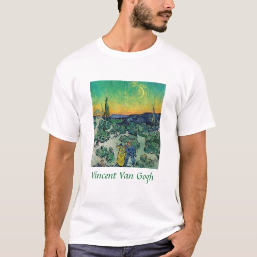 Vincent van Gogh - Moonlit Landschap met Paars T-shirt (Voorkant)