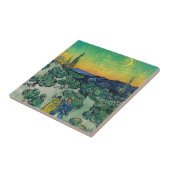 Vincent van Gogh - Moonlit Landschap met Paars Tegeltje (Zijkant)