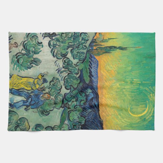 Vincent van Gogh - Moonlit Landschap met Paars Theedoek (Horizontaal)