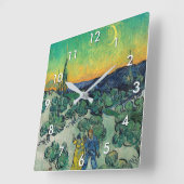 Vincent van Gogh - Moonlit Landschap met Paars Vierkante Klok (Hoek)